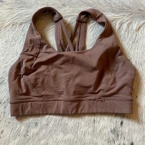 Brown lululemon sports bra size 6